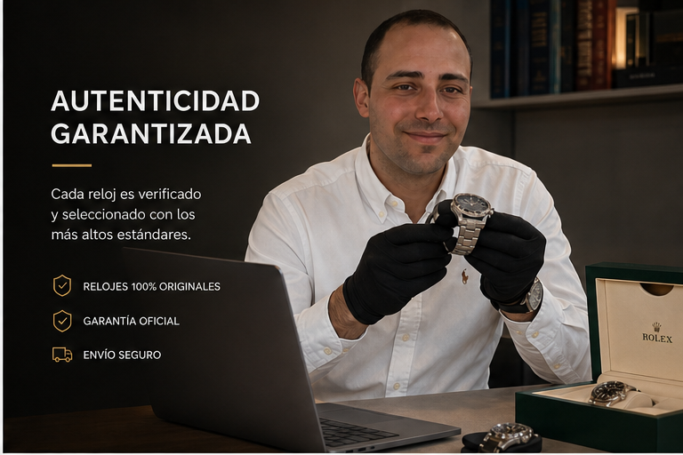 Diego verificando un reloj
